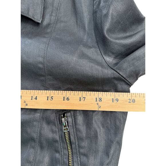 CULT OF INDIVIDUALITY Women's Moto Black Bomber Jacket Sz S - Picture 5 of 10